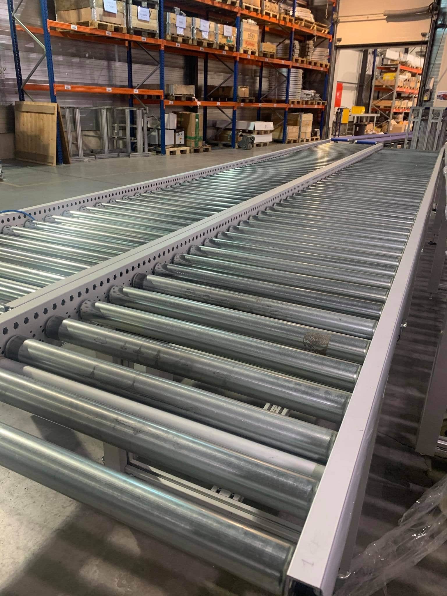 More detailed photo of our RCP roller conveyors. They are very sturdy and perfect for practically every industry.